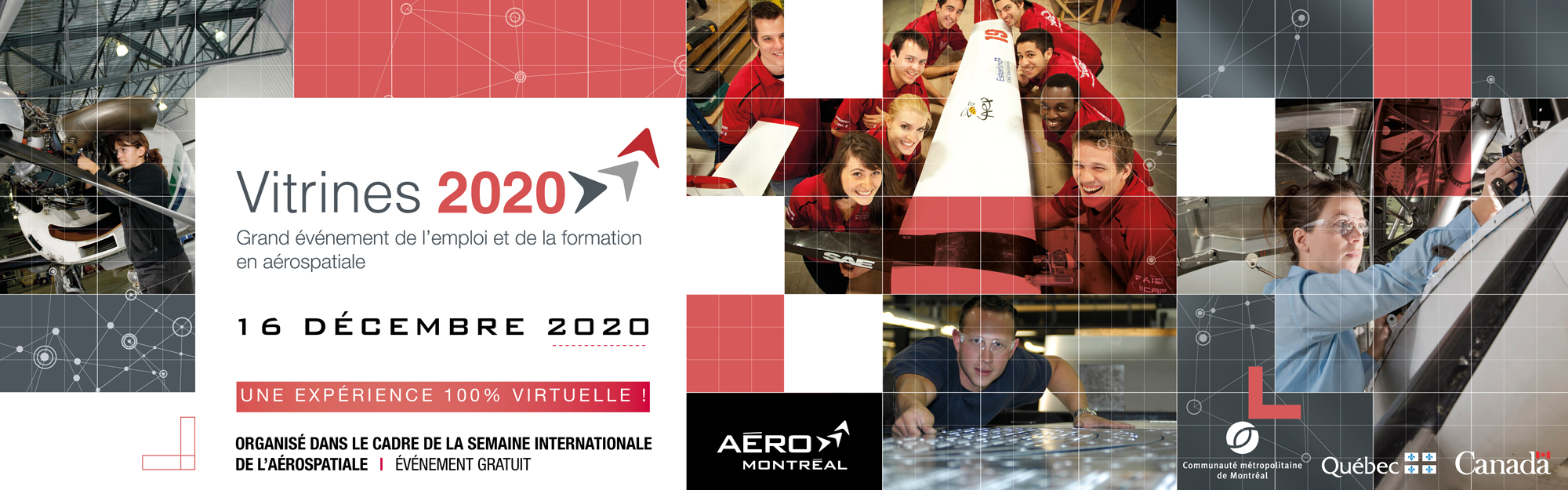 Vitrines 2020 : Grand événement de l’emploi et de la formation en aérospatiale